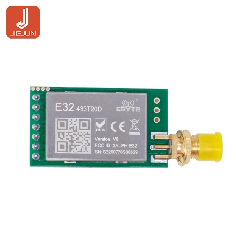 E32-433t20d-v2.0 UART ยาว 433 MHz 1W ไร้สาย rf Transceiver LoRa SX1278 SX1276 433MHz โมดูลเครื่องส่งสัญญาณ 8000 M