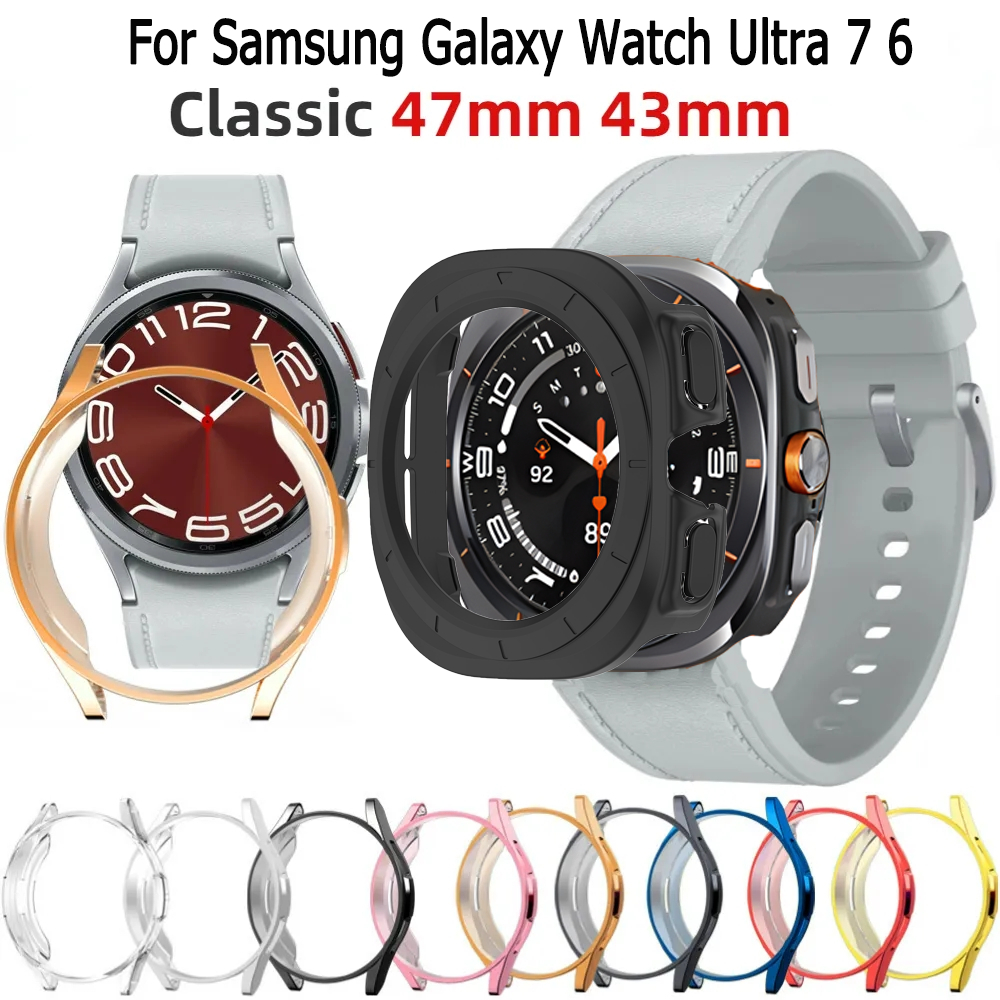 เคส galaxy watch Ultra สมาร์ทวอทช์ TPU เคสกันกระแทก สำหรับ samsung galaxy watch 6 43มม 47มม Watch Ul