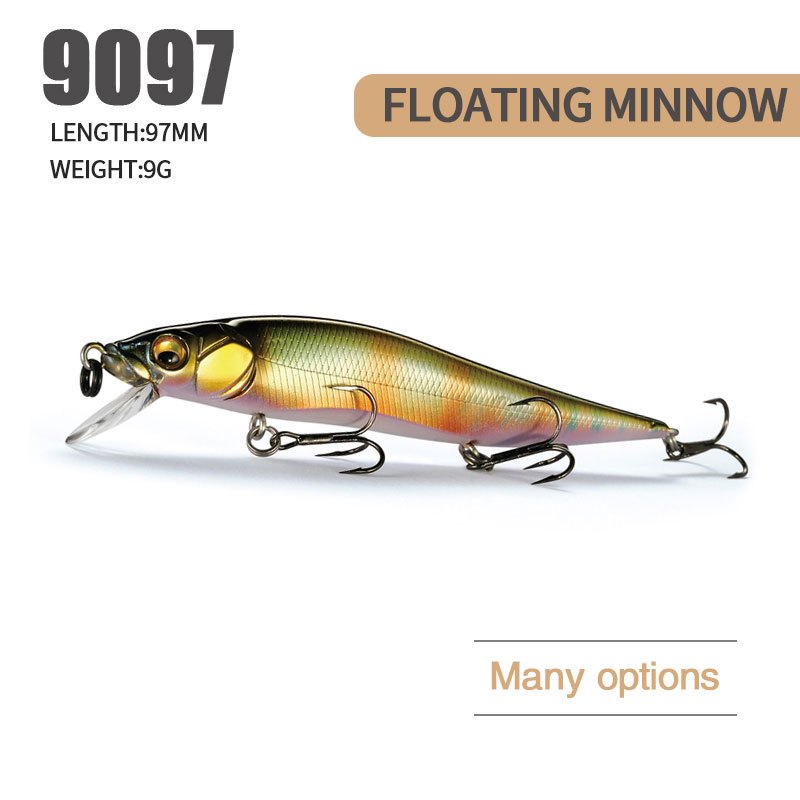 97 มม. 9 กรัม Long Shot Floating Minnow เหยื่อตกปลาเหยื่อแข็ง