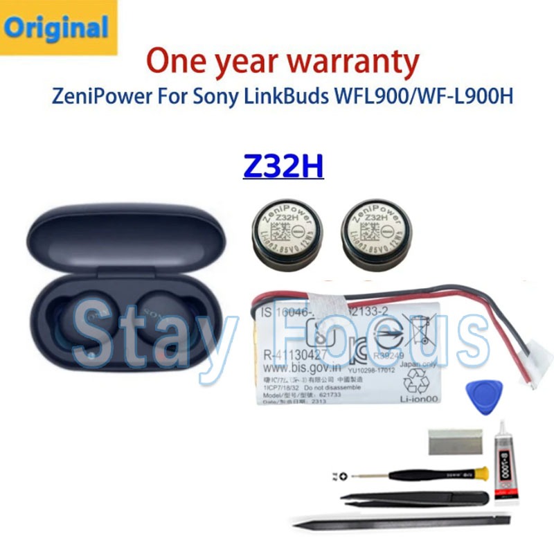 3.7v 300mAh 621733 Z32h 1040 แบตเตอรี่สําหรับ SONY linkbuds WFL900 WF-L900 กล่องชาร์จกรณี
