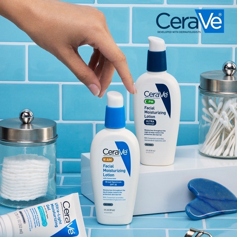 ซื้อ 1 แถม 1 Cerave AM / PM Facial Moisturizing Lotion 89ml สูตรกลางวัน และ กลางคืน เซราไมด์ มอยซ์ โลชั่นบำรุงผิว