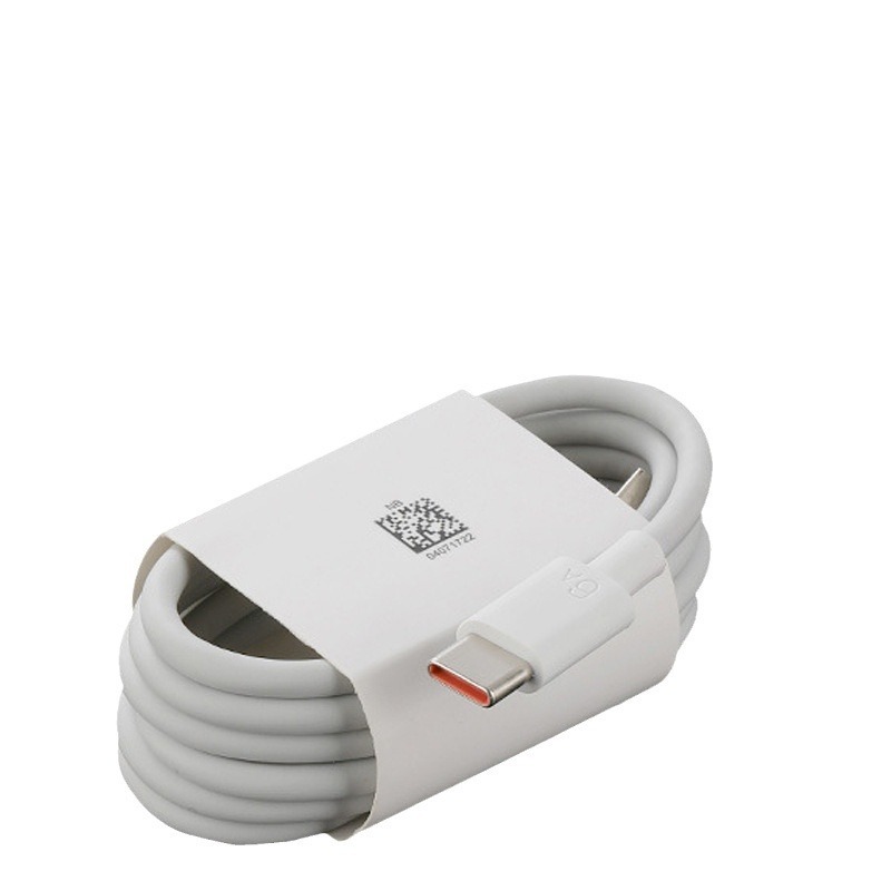 6a สายชาร์จเร็วสุด 66W Type-C Data Cable สายชาร์จเร็วพร้อมการ์ดกระดาษ