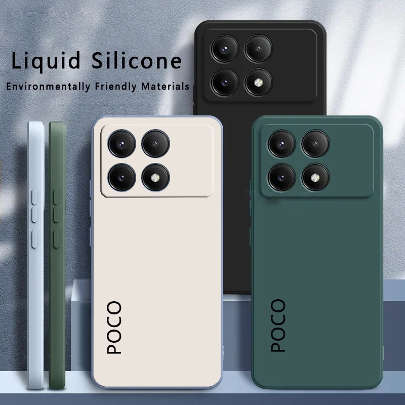 หรูหราเคสโทรศัพท์สําหรับ POCO X6 Pro 5G กรณีซิลิคอนนุ่มกันฝุ่นกันกระแทกสําหรับ POCO X6 Neo 5G X6 X5 X4 X3 X2 ฝาครอบหน้าจอรูปแบบการพิมพ์