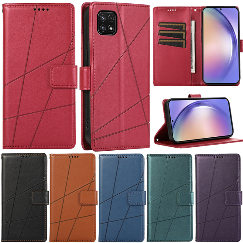 SAMSUNG หรูหราสําหรับsamsung Galaxy A22 5G A51 A71 S20 Plus A32 4G S10 + S20 Ultra S10 Plus A22 4G S9 Plus A32 5G S8 Plus Slimกระเป๋าสตางค์การ์ดหนังนุ่มพลิกฝาครอบโทรศัพท์