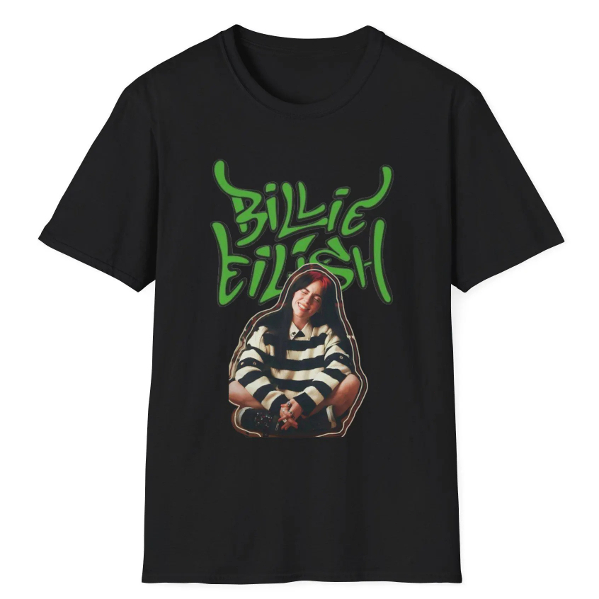 Billie Eilish Graphic Tee Billie Eilish Concert shirt เสื้อยืด Ocean Eyes Y2k