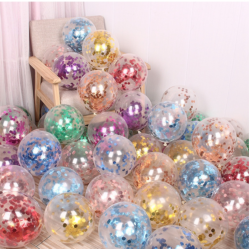 20/25ชิ้น12นิ้วสายรุ้งที่มีสีสันลูกปาลูกโป่งน้ํายางพรรคต้องการกุหลาบทองเลื่อมลูกโป่งพรรคตกแต่งวันครบรอบแต่งงานตกแต่งชุด
