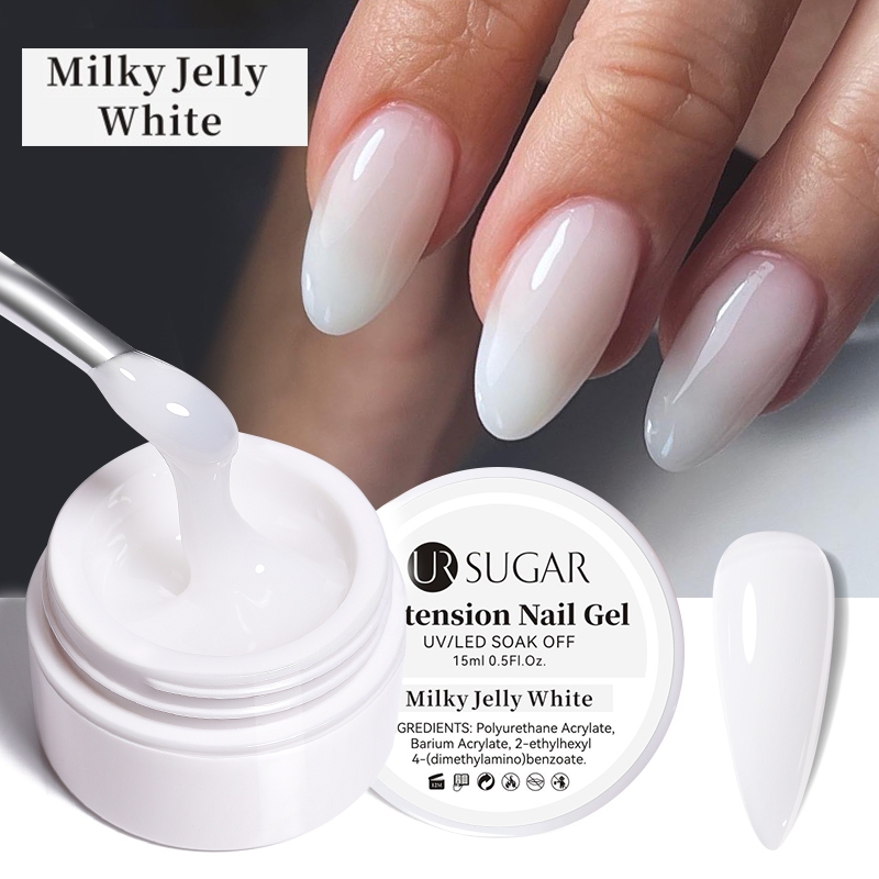 Ur SUGAR เจลทาเล็บเจลลี่ สีนู้ด กึ่งถาวร UV LED ขนาด 15 มล.