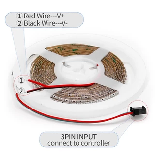 2.7 มม.1M -5M WS2812B LED Strip Ultra แคบ 160Leds/M แอดเดรสแอดเดรส RGBIC Light Strip Dreamcolor DC5V/12V