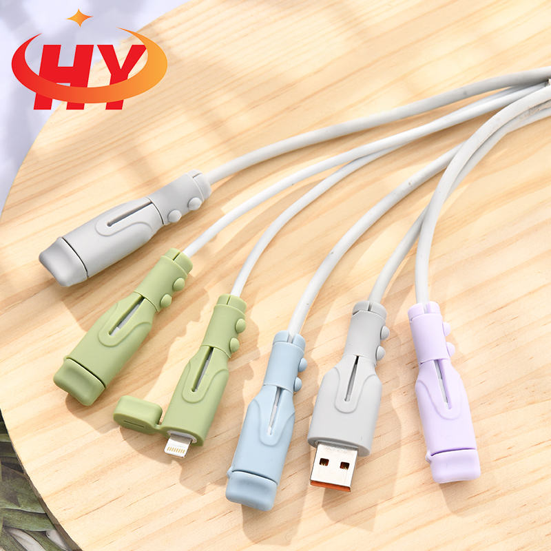 Hy ใหม่ตัวป้องกันฝาครอบเครื่องชาร์จซิลิโคนอุปกรณ์เสริมสาย iP18/20w ประเภท C/USB ถึง Type-C ปลั๊กชาร์จตัวป้องกันสายเคเบิล