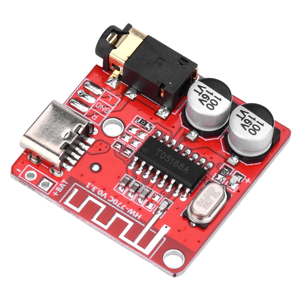 Pcbfun โมดูลรับสัญญาณเสียง MP3 DC3.7-5V บลูทูธ 5.0 ขนาดเล็ก