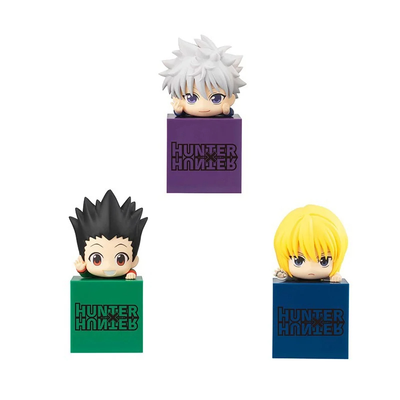 Hunter x Hunter Three Q-Version Figures: Gon, Killua, และ Kurapika Cute Desk and Display Case Decor