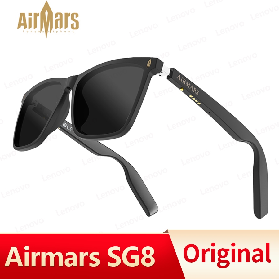 Airmars SG8 แว่นตากันแดดบลูทูธ บลูทูธ 5.4 ฟังเพลงได้ รับสายโทรศัพท์ ป้องกันดวงตา ขับรถแว่นตา พร้อมไมโครโฟน