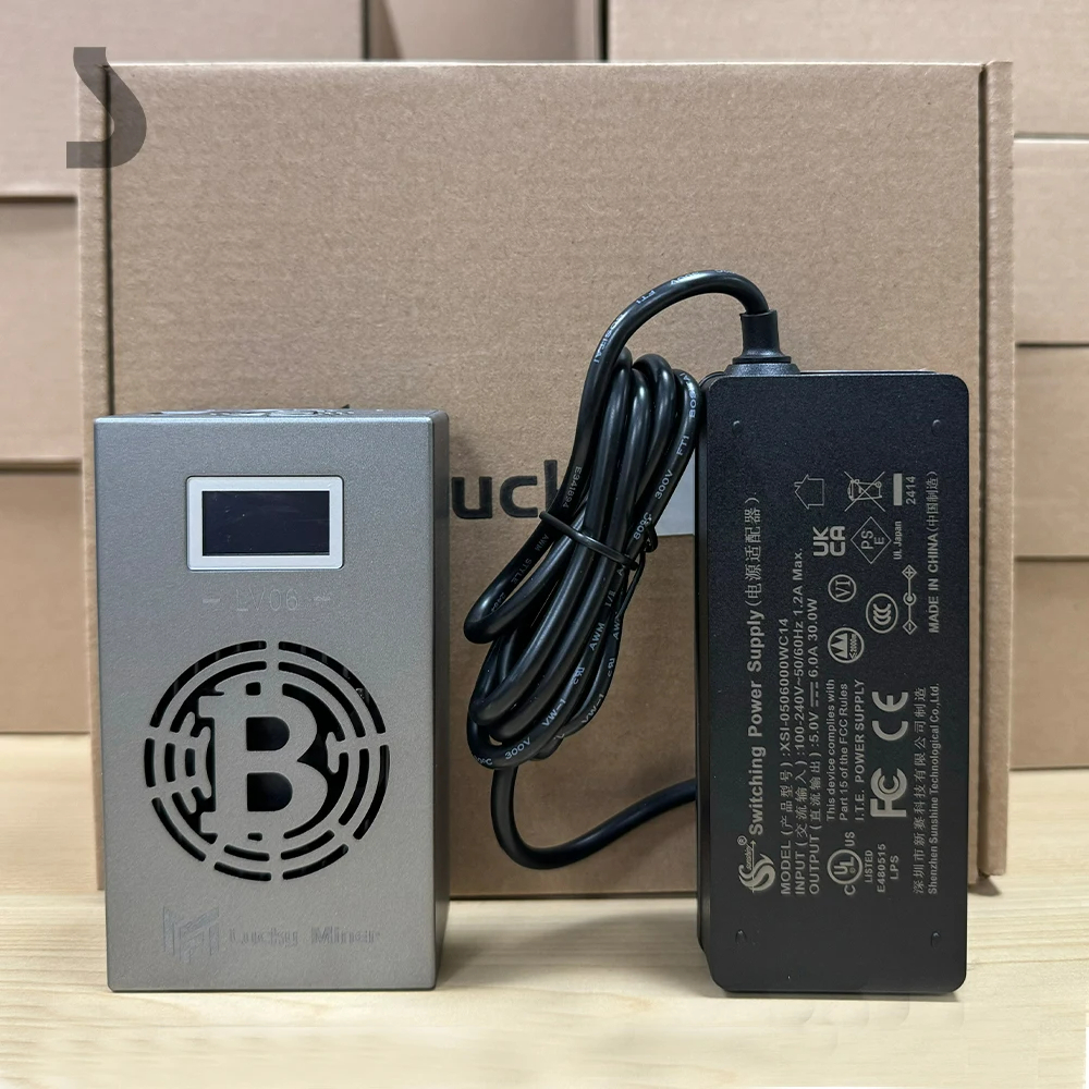 Lucky miner lv06 WIFI Bitcoin miner 504GH/S LV06 BM1366 SHA256 13W Home Silent crypto miner หวยคนงาน