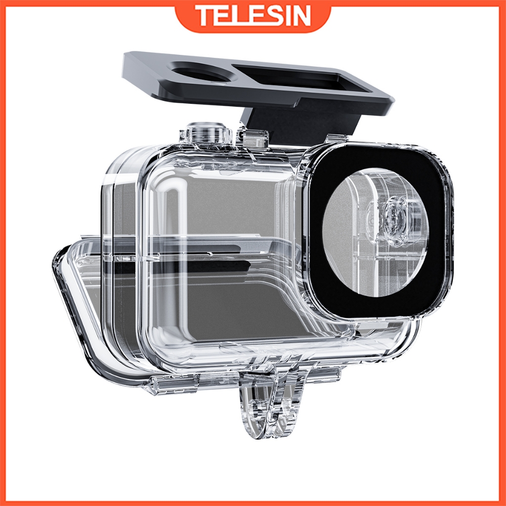 Telesin เคสกันน้ําฝาครอบดําน้ําใต้น้ําสําหรับ DJI Osmo Action 5 4 3 อุปกรณ์เสริมสําหรับกล้อง