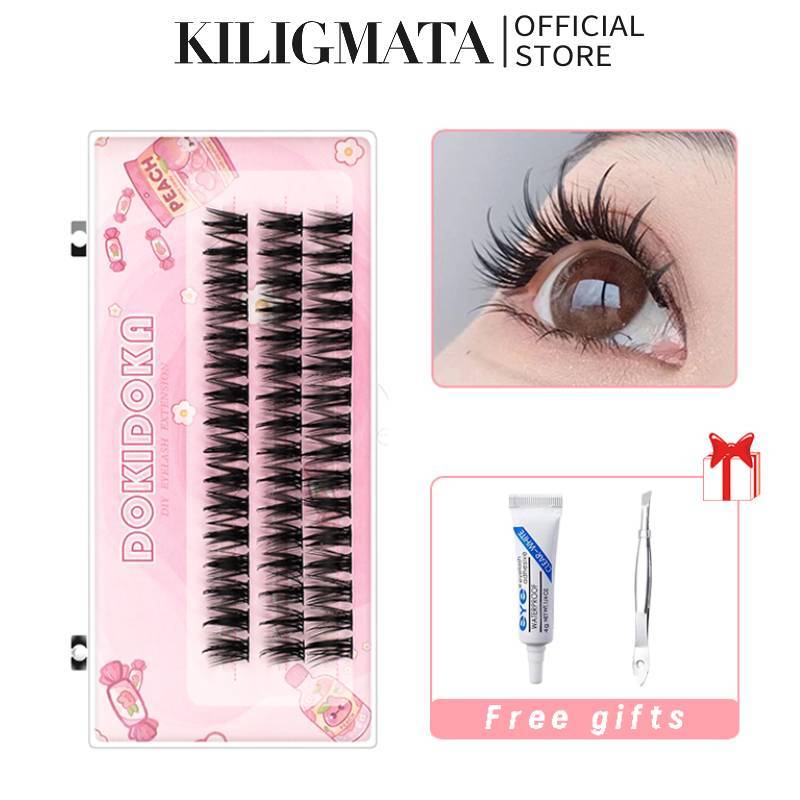 <ฟรี กาวติดขนตา ะแหนบ > KILIGMATA ใหม่ ขนตาปลอม ดูเป็นธรรมชาติ ใช้ซ้ําได้ คุณภาพสูง DIY 2024