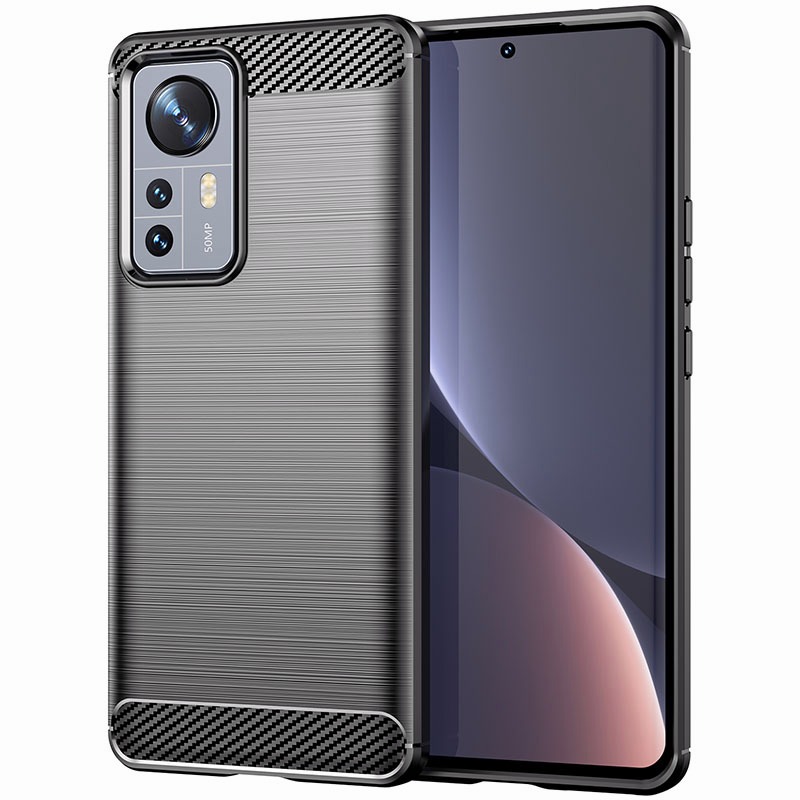 สําหรับ Xiaomi 12 12S 12X 12Pro 12S Pro 12Lite 12/12s Ultra 12T 12T Pro 12 Lite NE PhoneCase กันกระแทกลวดวาดสีดําสีแดงสีฟ้าที่อยู่อาศัยเนื้ออ่อนฝาครอบปลอก