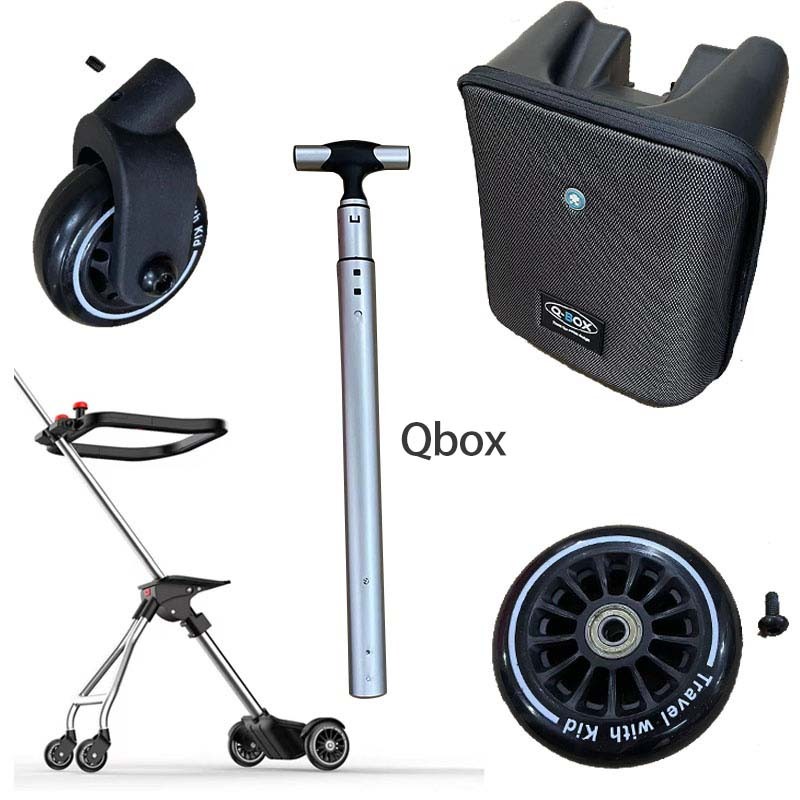 Qbox กระเป๋าเดินทางล้อลาก แบบสกรู อุปกรณ์เสริม สําหรับเด็ก