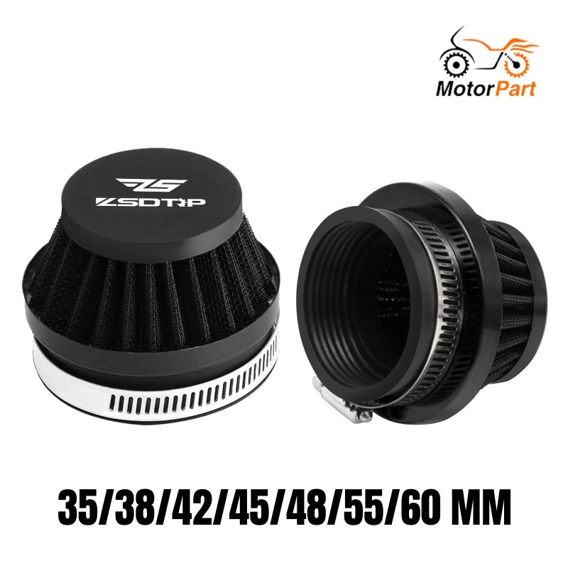 Motoparts SHOP 2 ชิ้น 35/38/42/45/48/55/60 มิลลิเมตรรถจักรยานยนต์กรองอากาศสําหรับ PWK PE คาร์บูเรเตอร์