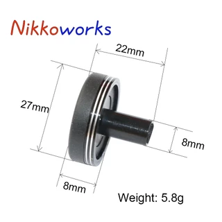 ฝาปิดอะลูมิเนียม NIKKOWORKS สำหรับส่วนประกอบอุปกรณ์สร้างคันเบ็ดแบบ DIY ที่กำหนดเอง