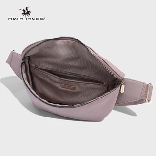 David Jones Paris 2025 Spring Summer คอลเลกชันใหม่ผ้าใบเลียนแบบ pu กระเป๋าสะพายสตรี Fanny pack กระเป๋าคาดเอวแพ็คเอวหนัง pu หญิงนุ่มและกระเป๋า