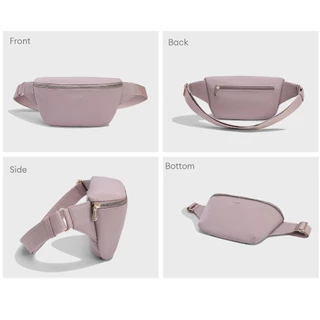 David Jones Paris 2025 Spring Summer คอลเลกชันใหม่ผ้าใบเลียนแบบ pu กระเป๋าสะพายสตรี Fanny pack กระเป๋าคาดเอวแพ็คเอวหนัง pu หญิงนุ่มและกระเป๋า