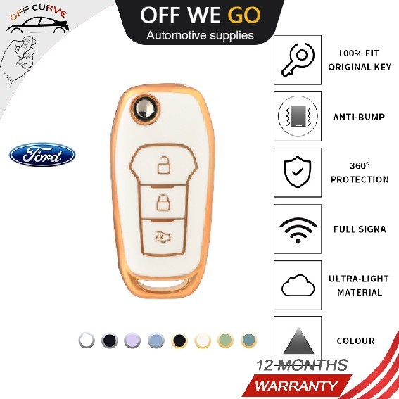 เคสกุญแจรีโมตรถยนต์ TPU สําหรับ ford Ranger ford ecosport focus escape lynx Fiesta Escort Mondeo everest explorer edge Kuga Mustang