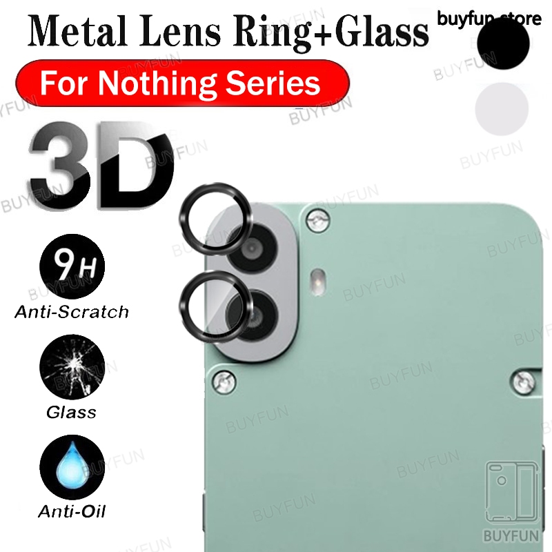 สําหรับ Nothing CMF PhoneOne 1 โทรศัพท์ (2A) (2) nothing2 nothing2a 2 2A A142 A065 nothingTwoA เลนส์กล้องแหวน Protector อลูมิเนียมโลหะกระจกนิรภัยปกหลังฝาครอบเลนส์