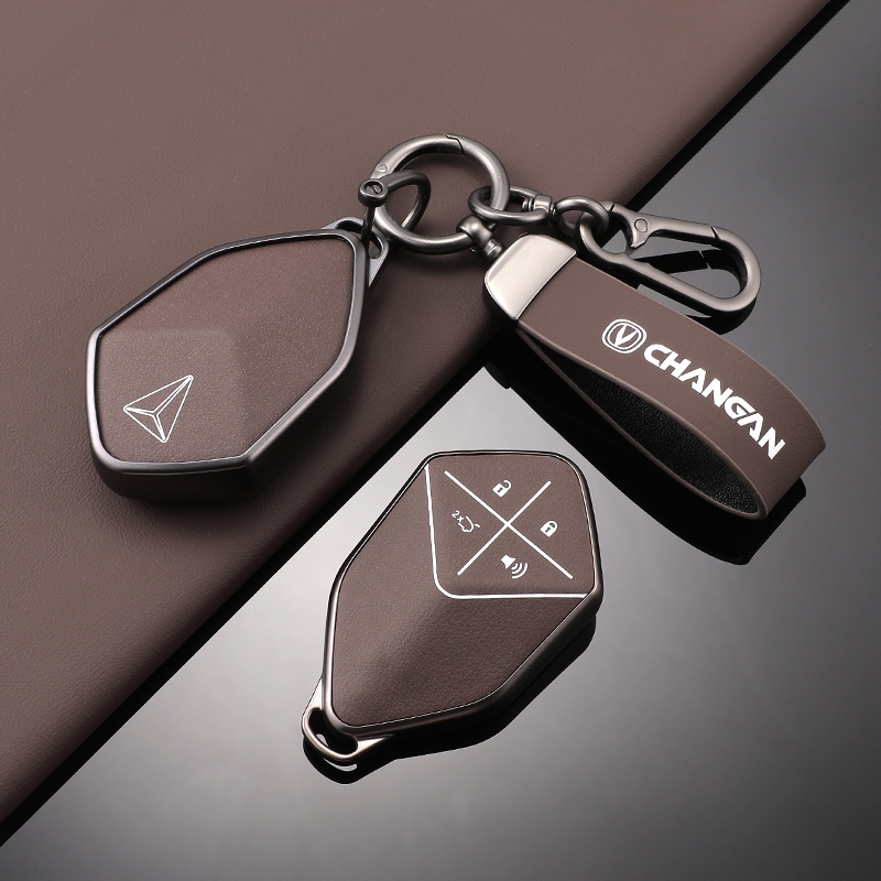 （TPU+เครื่องหนัง）เคสกุญแจรีโมทรถยนต์ สําหรับ Changan deepal key case deepal S05 s07 l07 ของแต่งรถยนต์ พวงกุญแจ