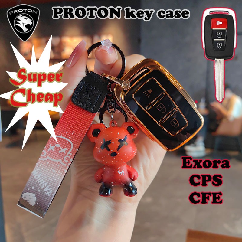 อุปกรณ์เสริม Proton เหมาะสําหรับฝาครอบกุญแจ Proton Exora CPS CFE พวงกุญแจรถยนต์ Proton