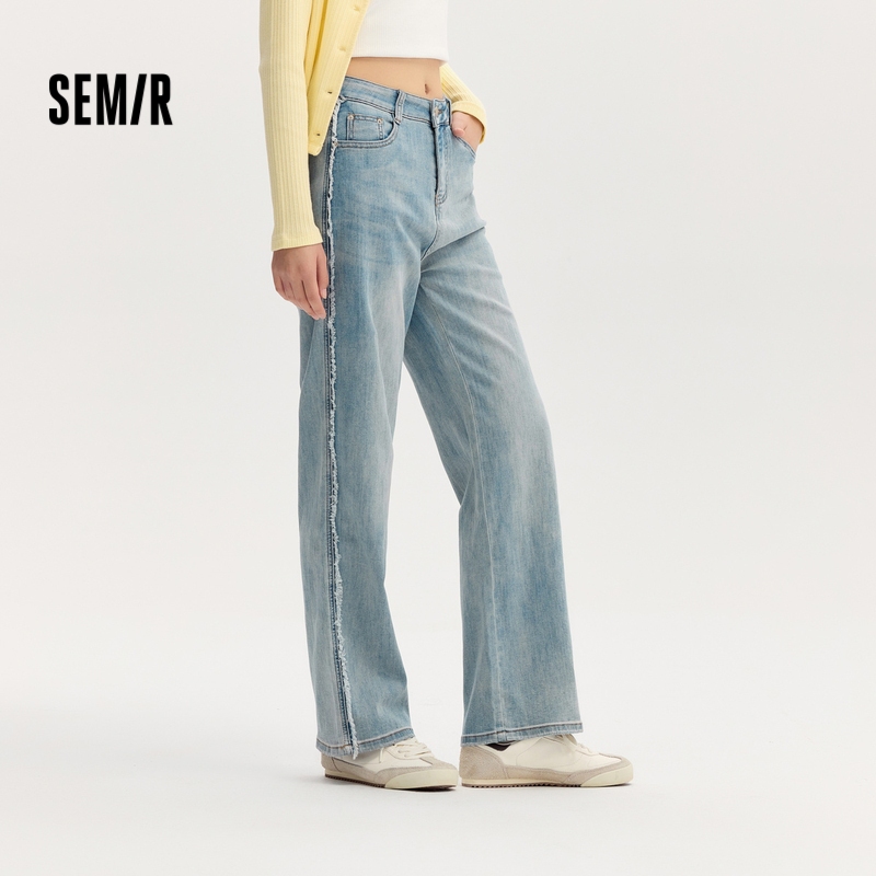 Semir กางเกงยีนส์กระบอกตรง สไตล์วินเทจสำหรับผู้หญิง ฤดูใบไม้ร่วง