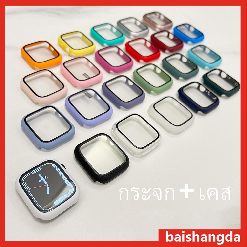 360 Full Screen Protector สําหรับ Apple Watch Ultra 49มม. Series 9/8/7 45มม./41มม. และ Series 6/5/4/SE 44มม./40มม.