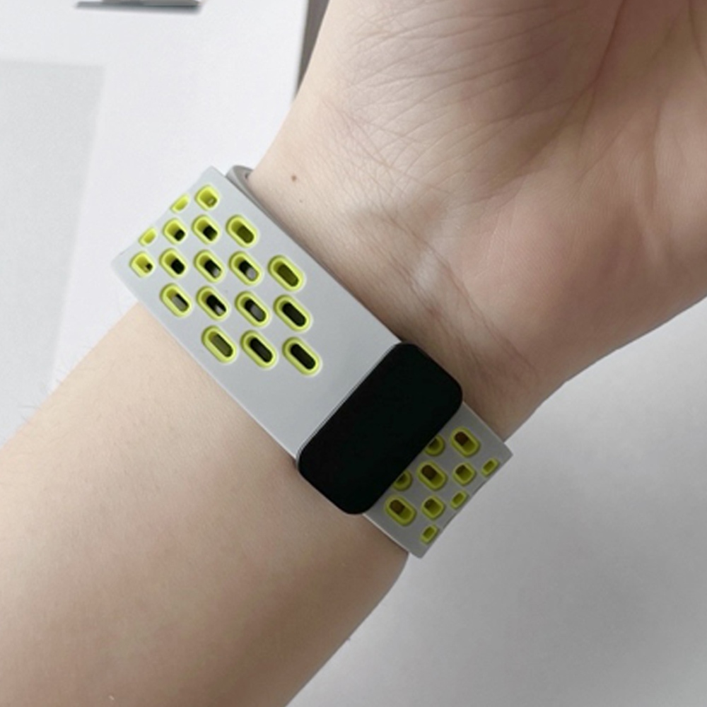สายซิลิโคน Double Color Band Magnetic Buckle Bracelet สําหรับ Xiaomi Watch 5 / S4 / S3 / 2 Pro / S1 Active / S1 Pro / Mi Watch Color ราคา ถูกที่สุด ดีลบีเคเค แกลเลอรีภาพที่ 9