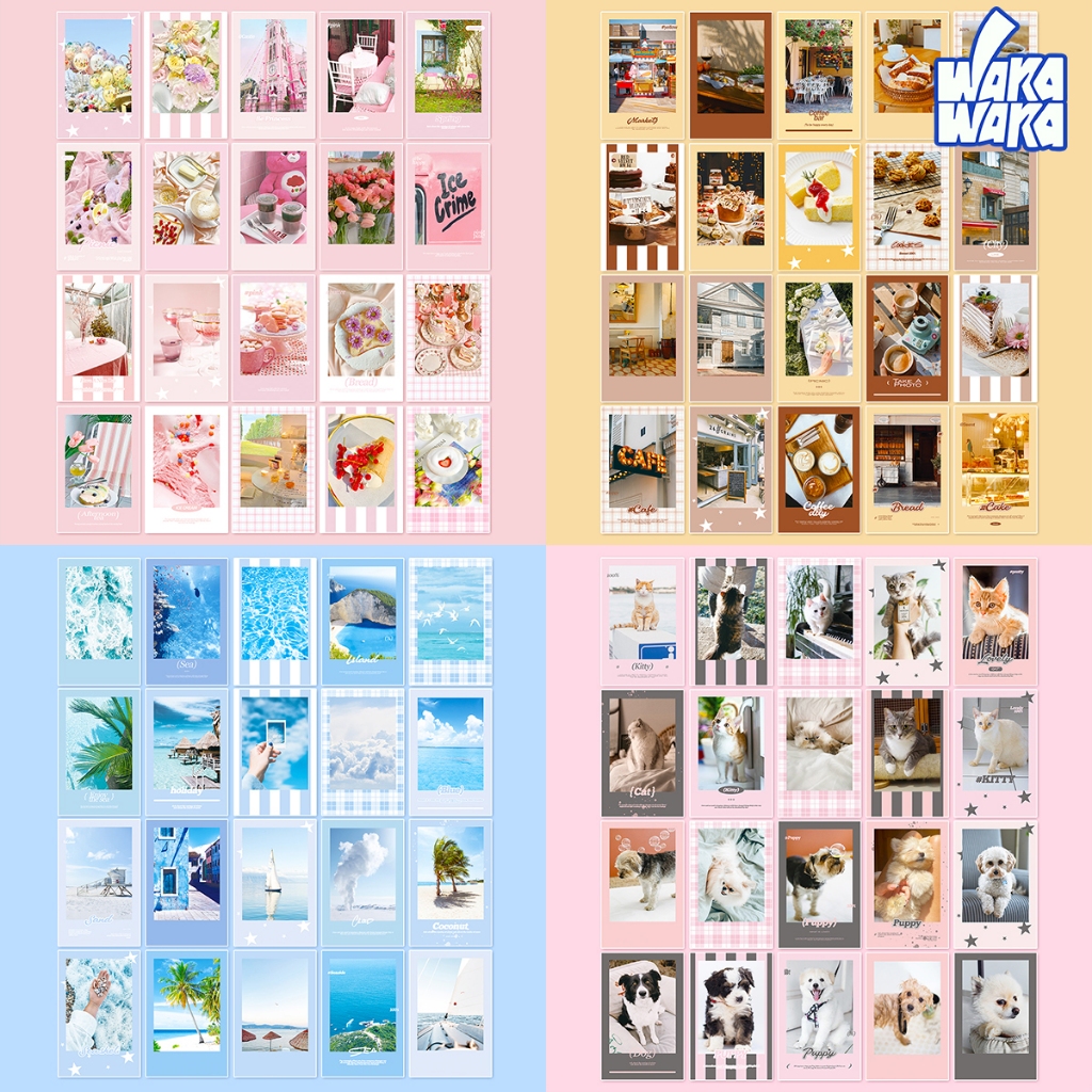Wakawaka Original Handbook วัสดุสติกเกอร์แพ็คปิดผนึกสติกเกอร์วัสดุ diy Creative สติกเกอร์