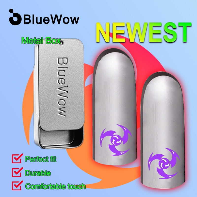 2026 BlueWow Gamers ถุงมือกันเหงื่อมือถือปลอกนิ้วหน้าจอสัมผัสตัวควบคุมเกมโทรศัพท์เกม PUBG