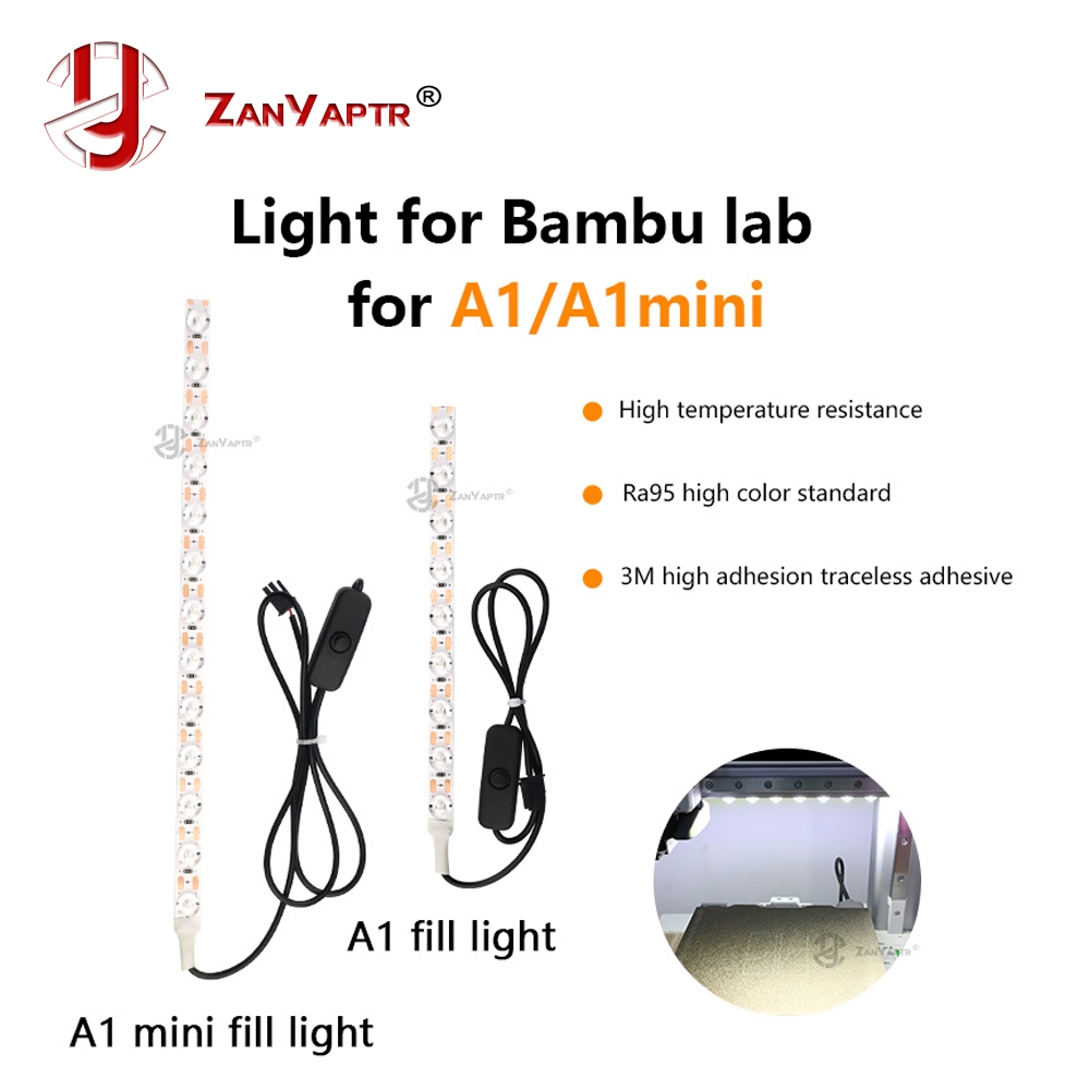 สําหรับbambu Lab A1/A1mini Led light Strip Ra95 เติมแสง 24V Super Bright Bambulab 3Dเครื่องพิมพ์Pccessories
