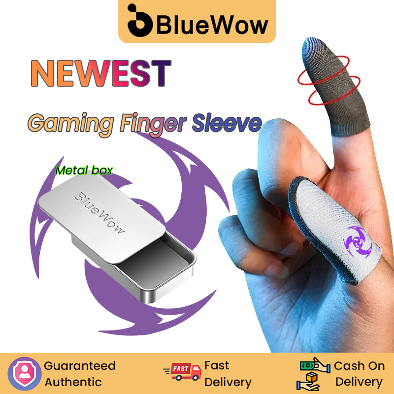 Bluewow Gaming Finger Sleeve สําหรับ PUBG Breathable ปลายนิ้ว Sweatproof Anti-slip ถุงมือปลายนิ้ว