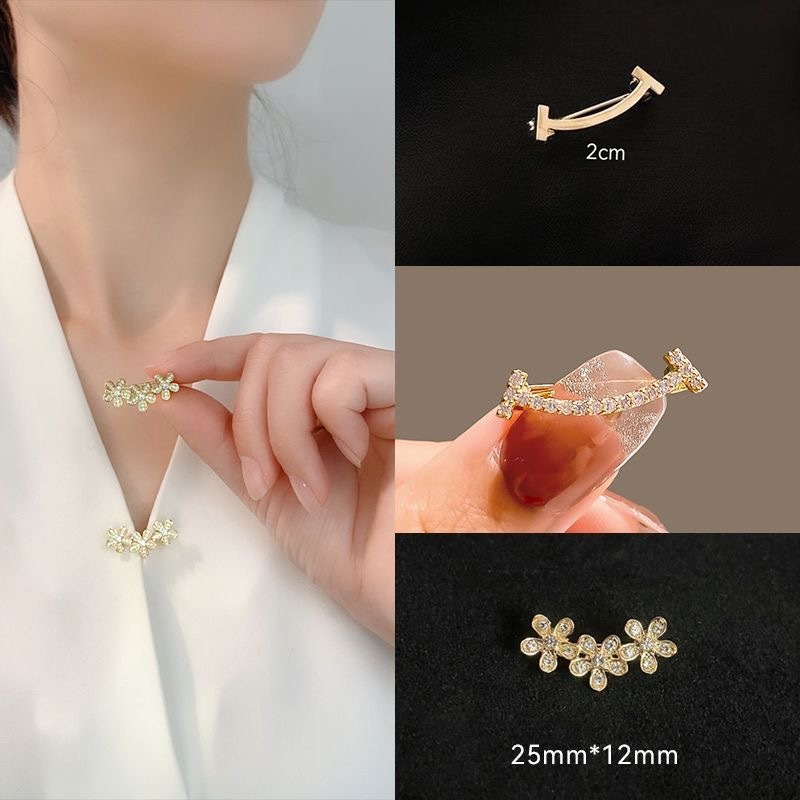 เข็มกลัดเพชรเกาหลี Pin Muslimah Hijab Pin Kerongsang Tudung Pin Bawal/Pin เข็มกลัด