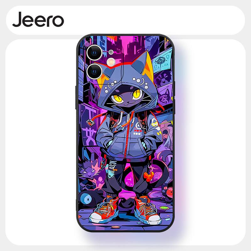 Jeero น่ารักตลกความงามกันกระแทกสําหรับ iPhone 16 15 14 13 12 11 Pro Max SE 2020 X XR XS 8 ip 7 Plus 