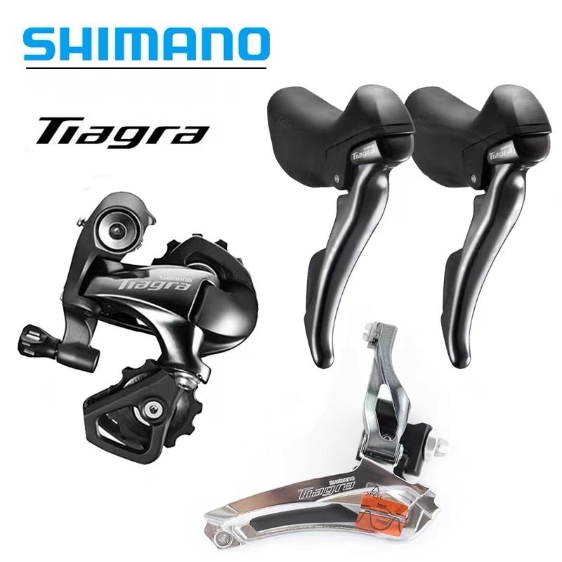 Shimano TIAGRA 4700 Groupset 210 Speed Road Bike ST-4700 STI Lever RD-4700 FD-4700 ด้านหลัง Deraille