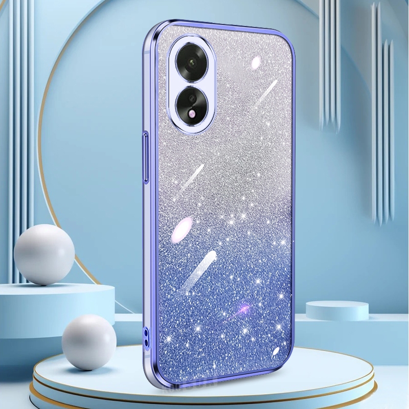 เคสแวววาวสําหรับ Honor X7B X7A X7 Clear Shiny 2-in-1 Soft Phone Casing Full Protection Cover