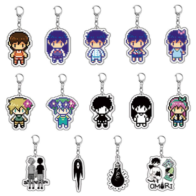 Omori Pixel Oblikai Hero Bethel Mary พวงกุญแจอะคริลิค