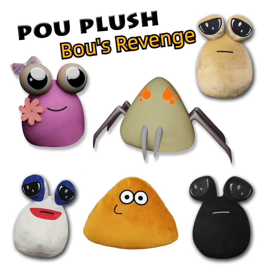 Bou's Revenge Poulina Pou's Revenge sad pou roblox pou สัตว์เลี้ยงของฉัน Alien pou ของเล่นตุ๊กตาของขวัญสําหรับเด็ก