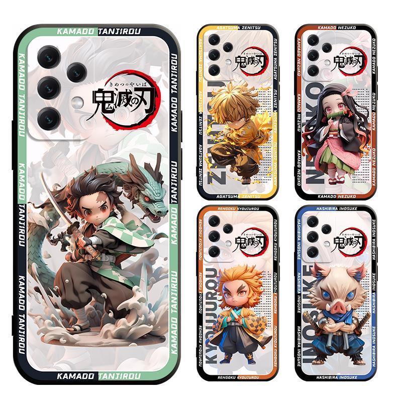 เคสสําหรับ samsung A13 A23 A33 A53 A73 A04 A04S A52s A52 A72 A12 M12 5GฝาครอบDemon Slayer Soft Case