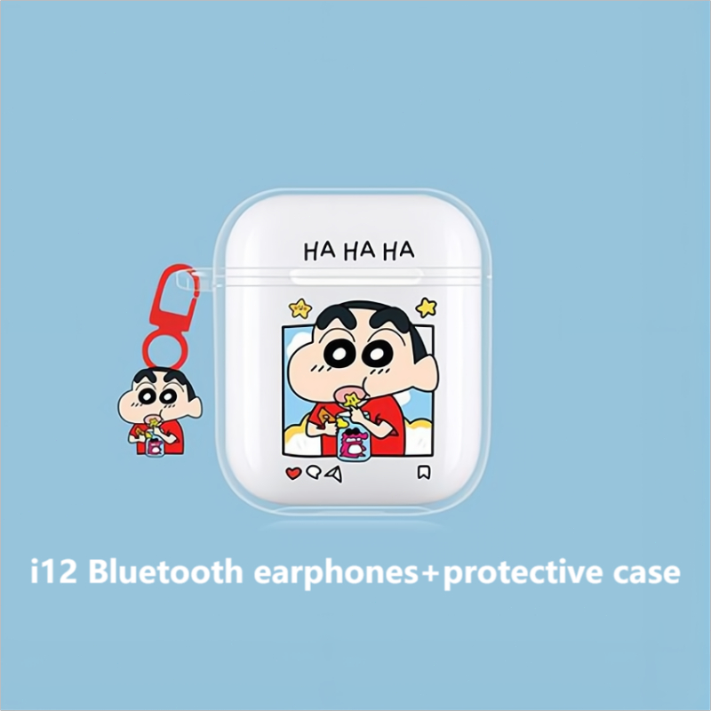 Tws Inpods i12 หูฟังอินเอียร์ไร้สายบลูทูธ 5.0 พร้อมไมโครโฟนในตัวและเคสป้องกัน