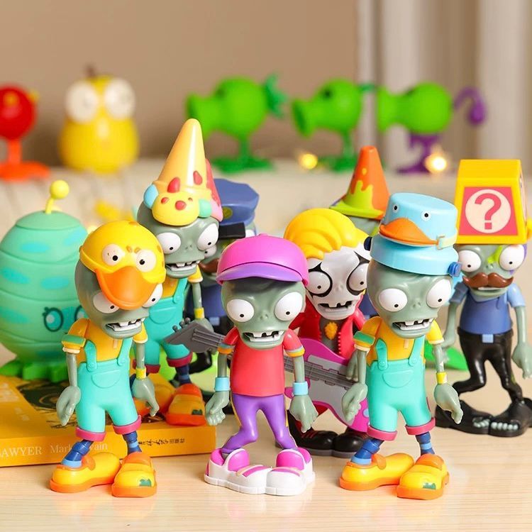 Plants vs. Zombies พืชเทียบกับใหม่ ของเล่นซอมบี้การ์ดเล่นจํานวนมากซอมบี้โซ่สับปะรดใบมีดชิงทรัพย์เปิดลูกศร