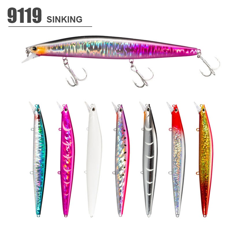 140 มม. 26 กรัม Long Shot Sinking Minnow เหยื่อตกปลา