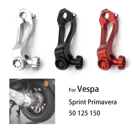 รถจักรยานยนต์ด้านหลังเบรคแขน Rocker Lever กลองวงเล็บดิสก์เบรก Adjuster สําหรับ Vespa Sprint Primavera 50 125 150 CNC อลู