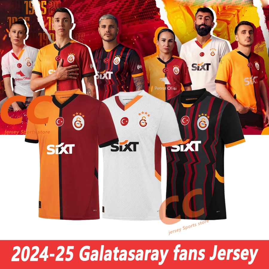 Galatasaray home away ThirdFootball Football Jersey เสื้อกีฬา Jerseys 2024-25 คุณภาพสูงแฟนเวอร์ชั่น