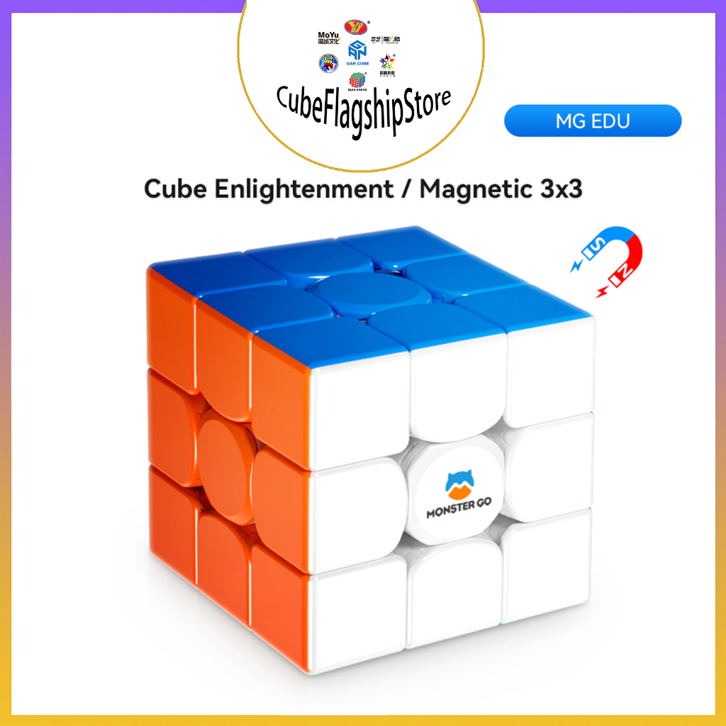 รูบิค 3×3 GAN Monster Go Magnetic 3X3 Cube อิคคิว รูบิค รูบิค แปลก รูบิค 3 คูณ 3 ลูกบาศก์แม่เหล็ก