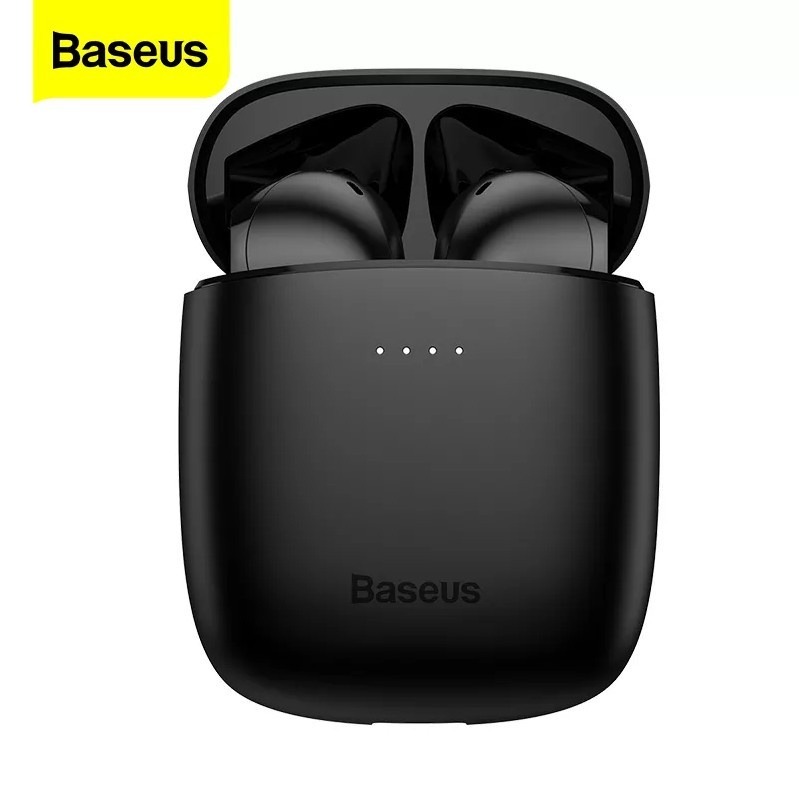 หูฟังไร้สาย Baseus Encok W04 หูฟังบลูทูธพร้อมเคสชาร์จไร้สายหูฟังสเตอริโอกันน้ํา Deep Bass หูฟังกีฬา
